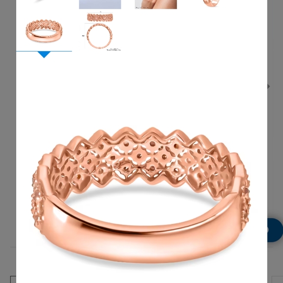 NATURAL PINK DIAMOND RING IN ROSEGOLD. - Picture 3 of 8